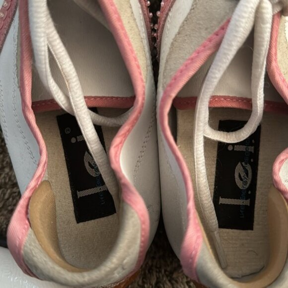 Vintage l.e.i Trainers Pink and White Shoes Size 9 1/2 - Picture 4 of 13